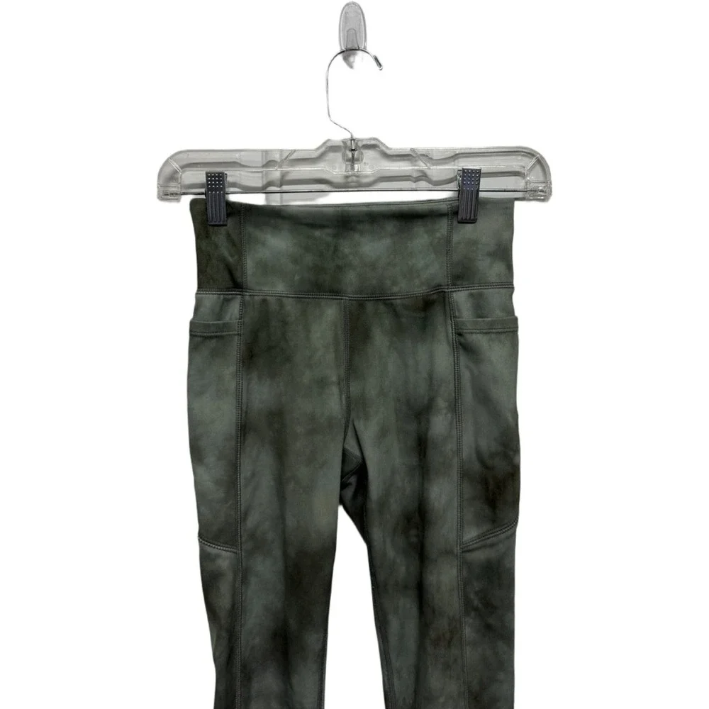 Gap Teen Girls Size 10 Green Tie Dye High Rise Pocket Leggings